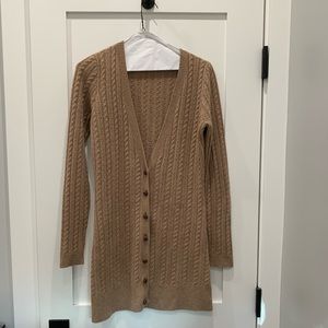 Tan cardigan